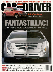 CAR & DRIVER 2000 JUNE - CADDY IMAJ, SLK320, SKYCAR